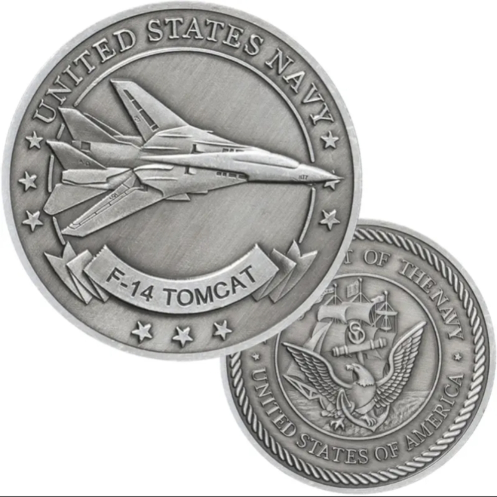 🆕United States Navy F-14 Tomcat Commemorative Challenge Coin